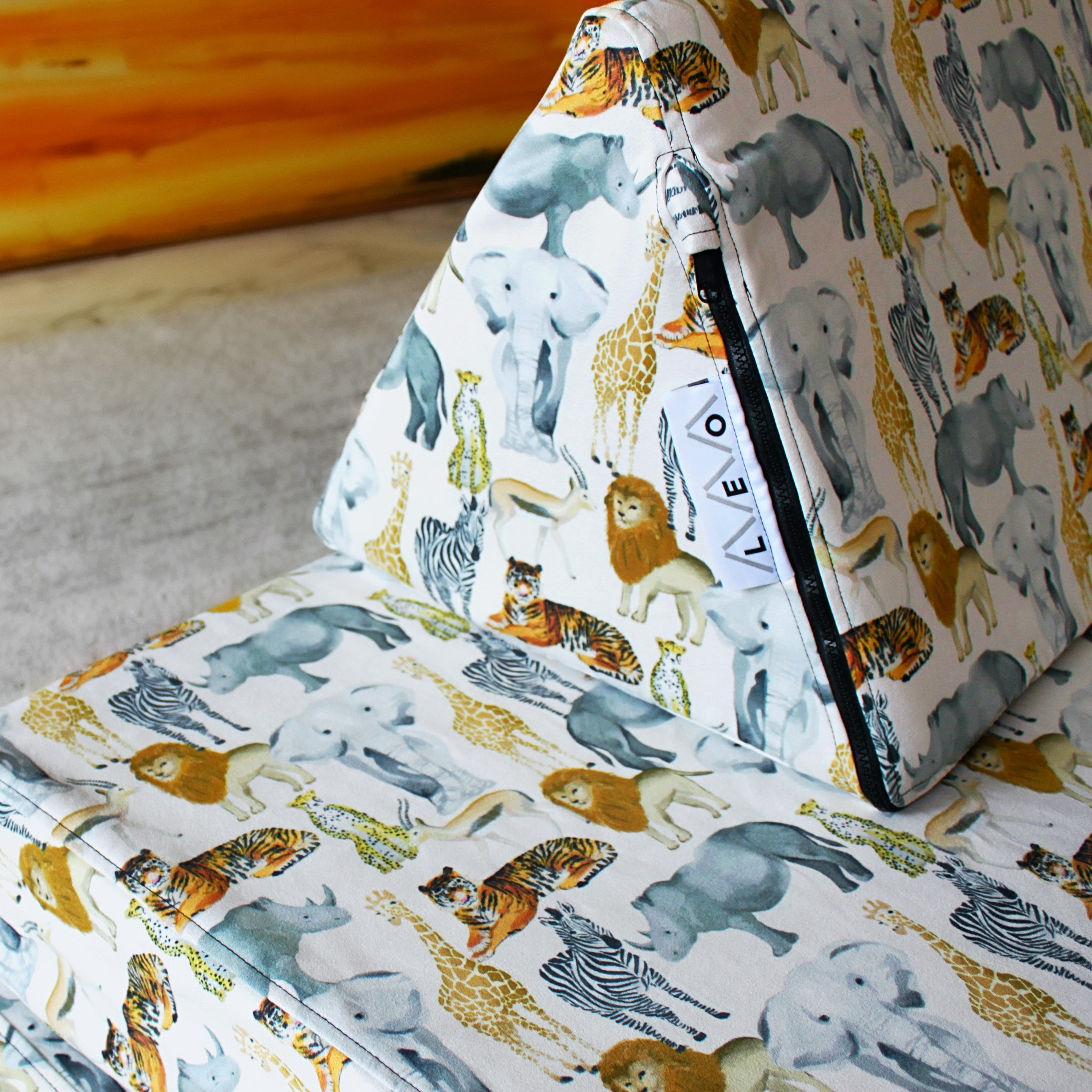 Play Couch with animal pattern